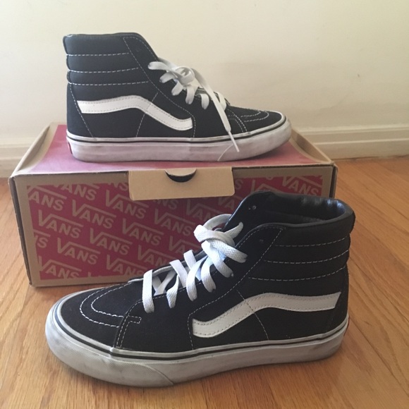 VANS OLD SKOOL SK8 HI BLACK AND WHITE - Picture 8 of 8